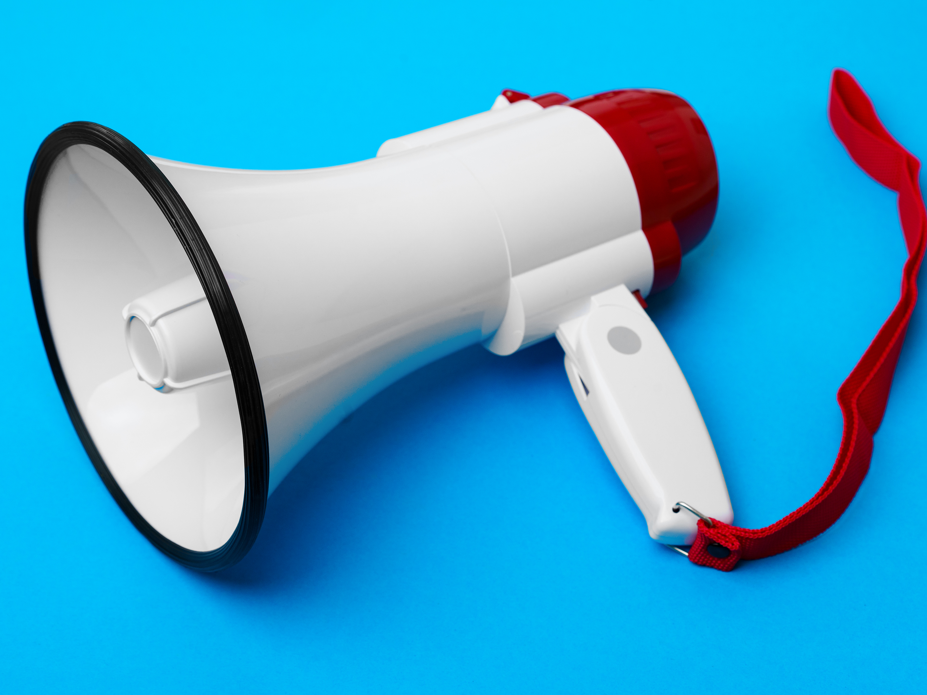 A megaphone.