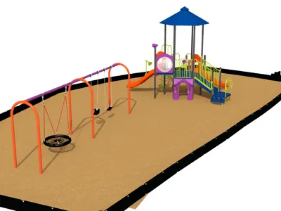 An artist's rendering of the proposed playground.