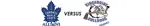 Leafs Alumni and Kincardine Bulldogs logos with text between saying "versus".