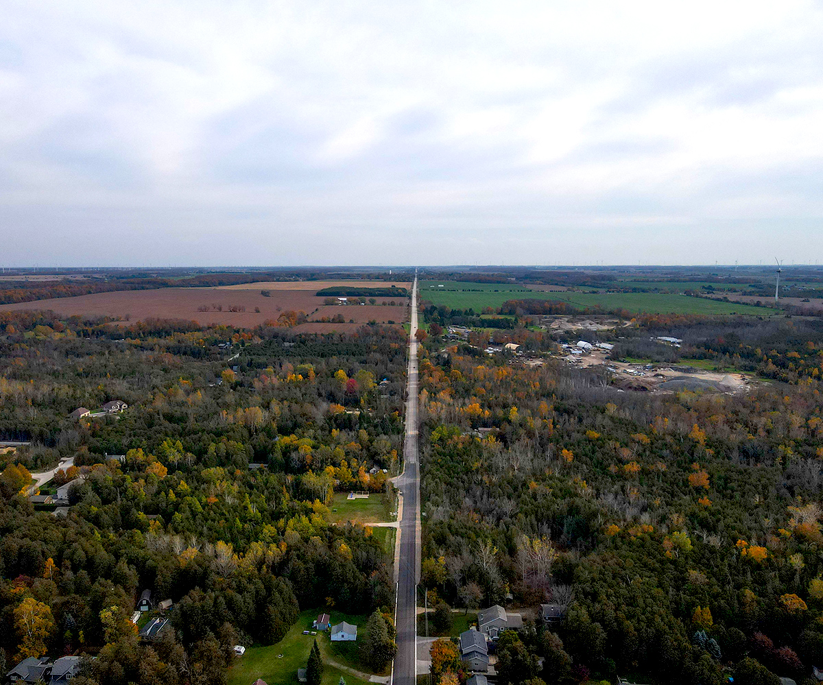 Aerial view the Municipality of Kincardine.