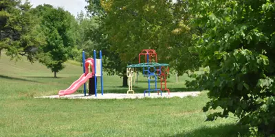 Playground equipment in Alps Park, Kincardine.